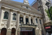 Façade du London Palladium à Londres en mai 2025.