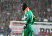 Yaya Touré avec le maillot de la Côte d’Ivoire en 2010.