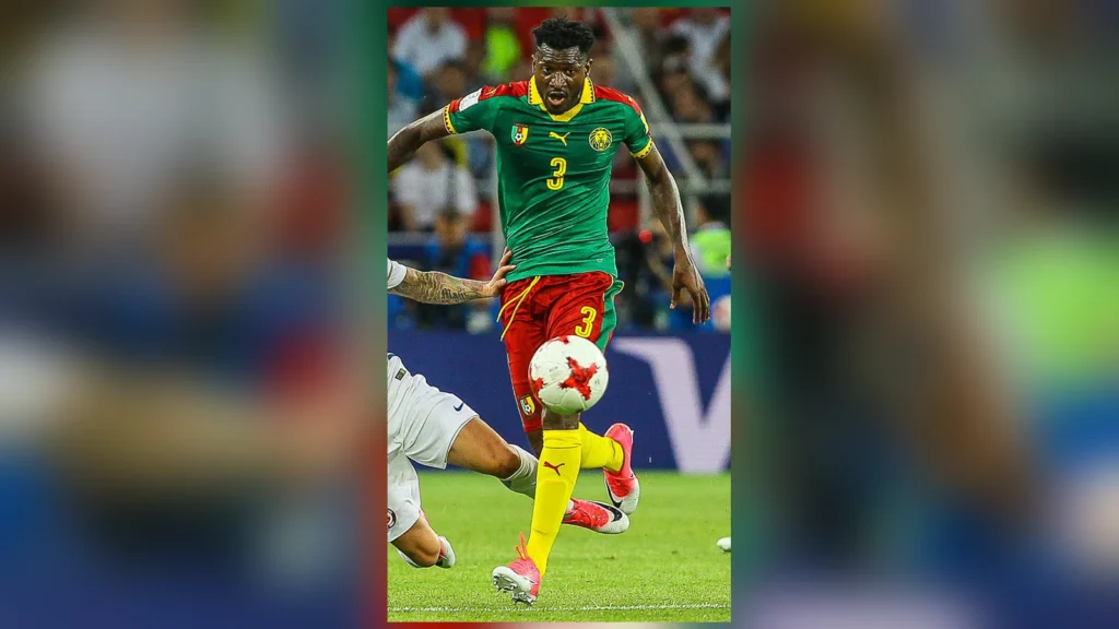 Zambo Anguissa avec le Cameroun lors de la Coupe des Confédérations 2017.