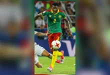 Zambo Anguissa avec le Cameroun lors de la Coupe des Confédérations 2017.