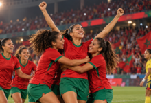 Maroc féminin au Mondial 2023 : une première participation déjà historique — illustration éditoriale générée pour FootBantu.