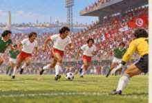 Tunisie 1978 : le premier succès africain en Coupe du monde — illustration éditoriale générée pour FootBantu