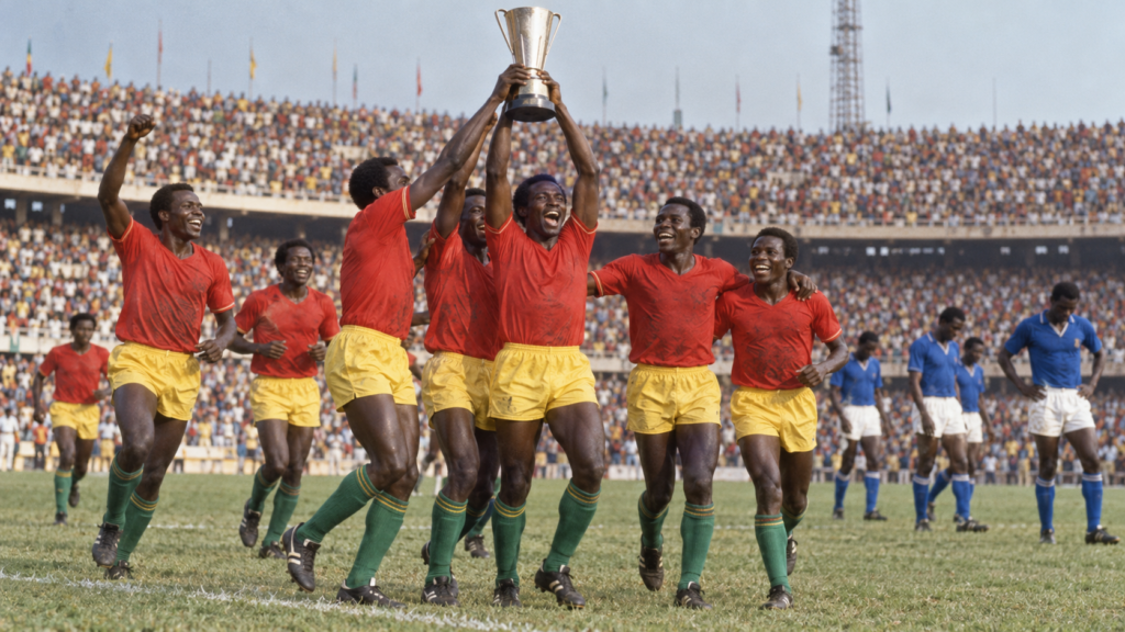 Congo 1972 : le sacre des Diables rouges au terme d’une finale renversante — illustration éditoriale générée pour FootBantu.