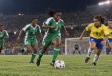 Super Falcons 1999 : le quart de finale qui a changé l’ambition du Nigeria — illustration éditoriale générée pour FootBantu.
