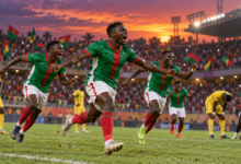 Burkina Faso : de la finale de 2013 au bronze de 2017 — illustration éditoriale générée pour FootBantu.