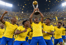 Mamelodi Sundowns 2016 : le sacre africain construit à Pretoria — illustration éditoriale générée pour FootBantu.
