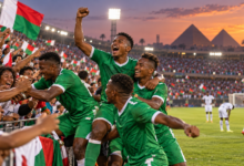Madagascar 2019 : les Barea révèlent leur potentiel à la CAN — illustration éditoriale générée pour FootBantu.