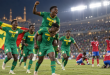 Les Lionceaux du Sénégal célèbrent leur titre à la CAN U20 2023 — illustration générée pour FootBantu.
