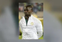 Sadio Mané en maillot de la sélection du Sénégal